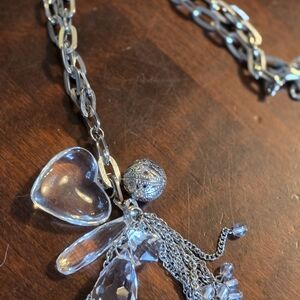 Elegant Silver Heart Pendant Necklace